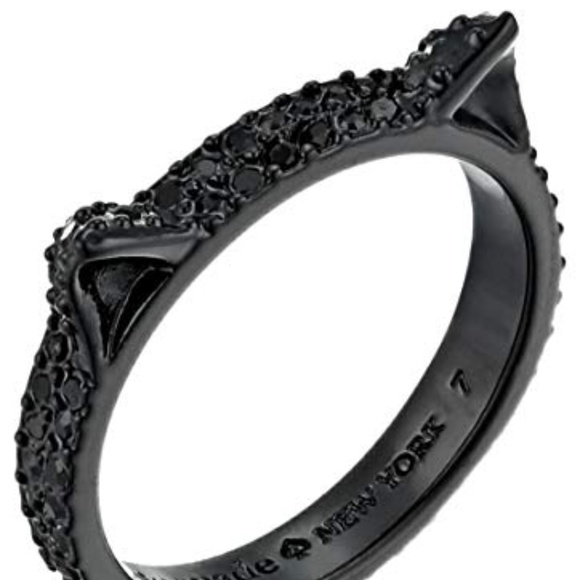 kate spade Jewelry - Kate Spade Jazz Things Up Black Cat Pave Ring